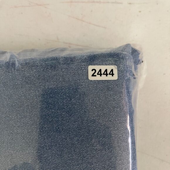 Sidefeel Jeans Womens 16 Blue Denim Cotton Stretch Loose High Rise Straight Leg - Picture 12 of 13